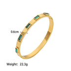 California Collection emerald bangle flat lay