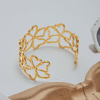 California Collection gold open cuff bracelet for women