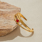 Garnet bangle-style bracelet from California Collection