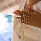 Feminine pink tennis bracelet from California Collection