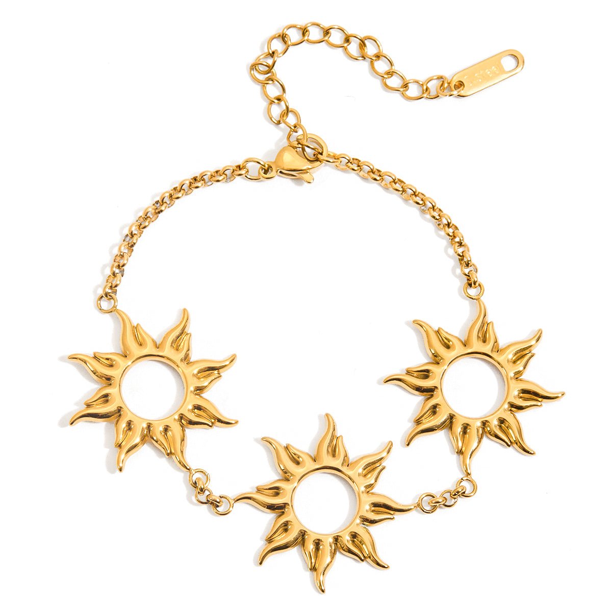 Shine-inspired bracelet in gold finish

