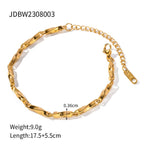 18K gold vermeil twisted link bracelet – Dubai Collection