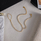 18K Gold Vermeil Zircon Hand Chain Bracelet – Dubai Collection - Yadman Emarati