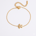 Coastal Tide Sea Creature Charm Bracelet - 18k Gold PVD Plated Stainless Steel & Waterproof