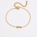 Coastal Tide Sea Creature Charm Bracelet - 18k Gold PVD Plated Stainless Steel & Waterproof