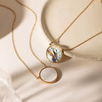Sweat-proof gold celestial jewelry for active lifestyles and everyday luxury.