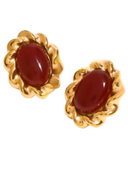 Tarnish-free ocean-proof Vintage Muse earrings safe for salt water and beach vacations.