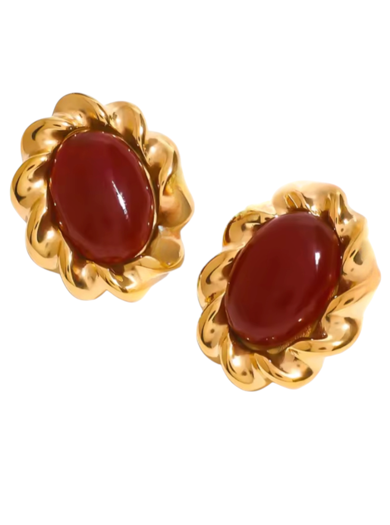 Tarnish-free ocean-proof Vintage Muse earrings safe for salt water and beach vacations.