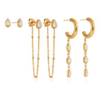 Sweat-proof gold jewelry perfect for the gym, intense workouts, and vacation lifestyles.