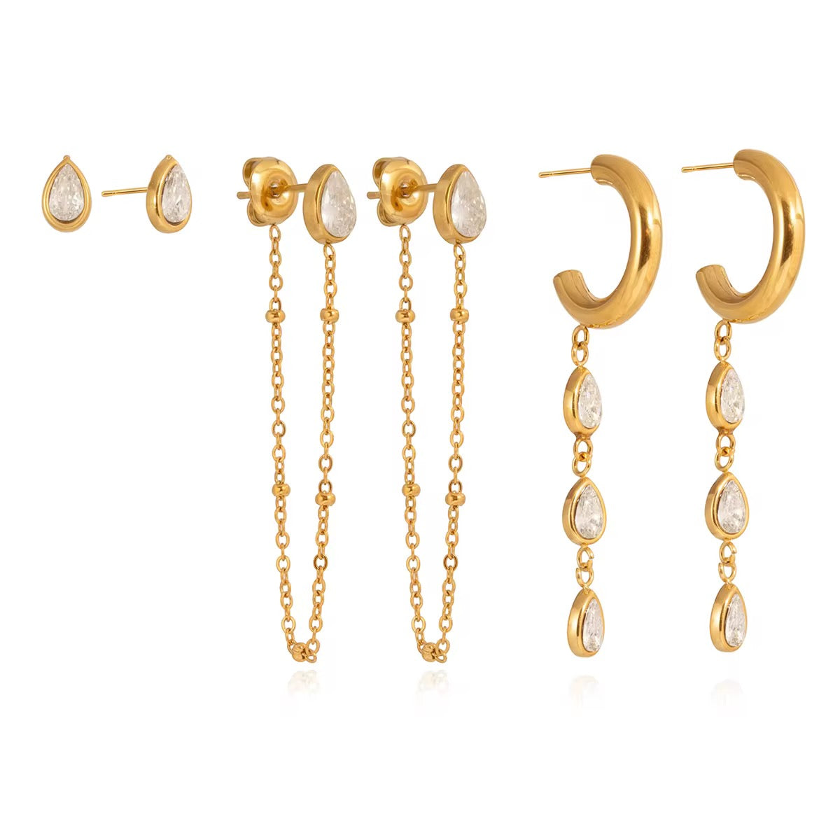 Sweat-proof gold jewelry perfect for the gym, intense workouts, and vacation lifestyles.