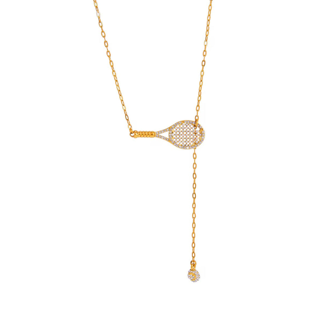 Tarnish-free ocean-proof The Grand Slam necklace safe for salt water and beach wear.