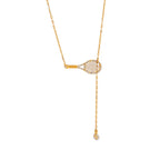 Tarnish-free ocean-proof The Grand Slam necklace safe for salt water and beach wear.