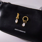 Tarnish-free ocean-proof teardrop earrings safe for salt water and beach vacations.