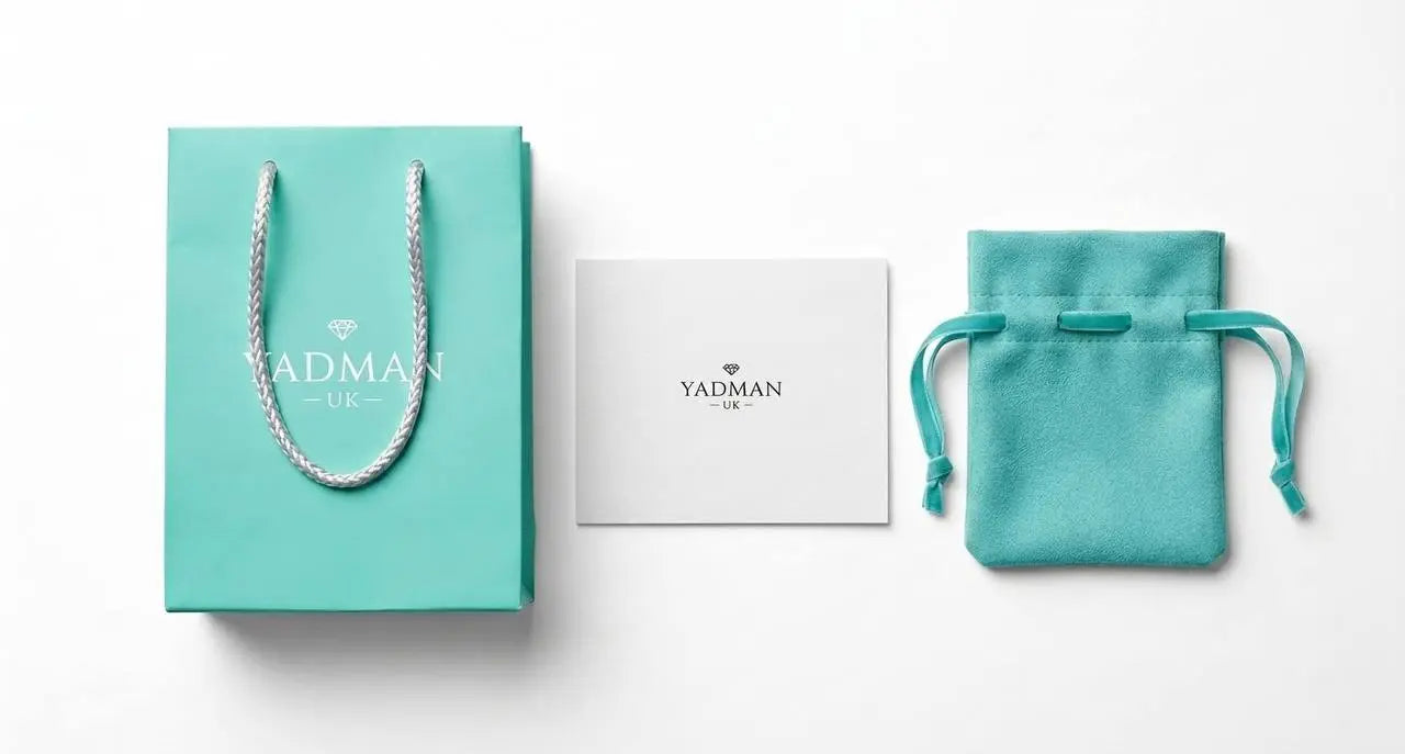 o-friendly Yadman UK gift packaging made from 40% recycled materials, showcasing a sustainable box offered free with every order.