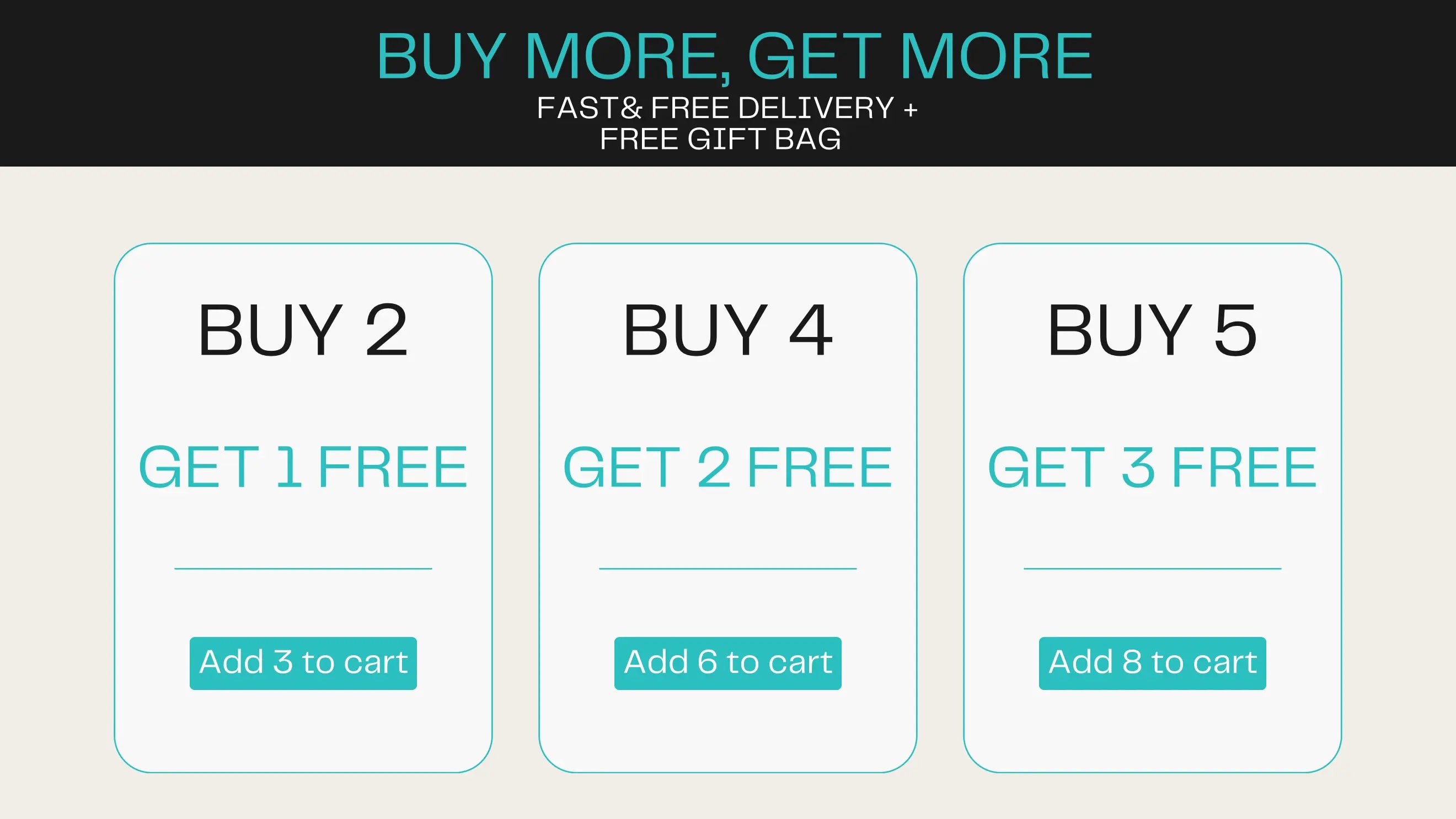 Adding multiple tarnish-free Yadman UK jewelry pieces to a shopping cart to unlock the buy 2 get 1 free multi-buy promotion.