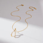 Baguette Wishbone Necklace – Dubai Collection