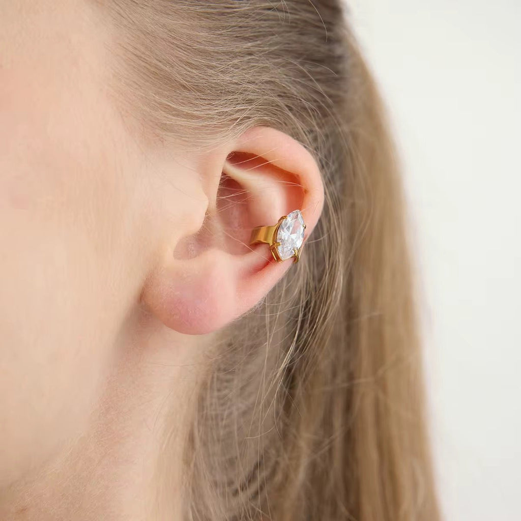 Waterproof Gold Ear Cuff for Women