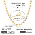 Linked Heart Chain Necklace for Women