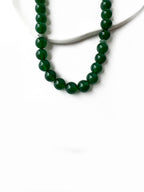 Elegant 33-bead green agate tasbih, ideal for Ramadan, Eid, or gifting occasions