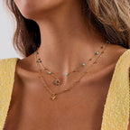 Heart, Moon & Star Layered Necklace – Dubai Collection