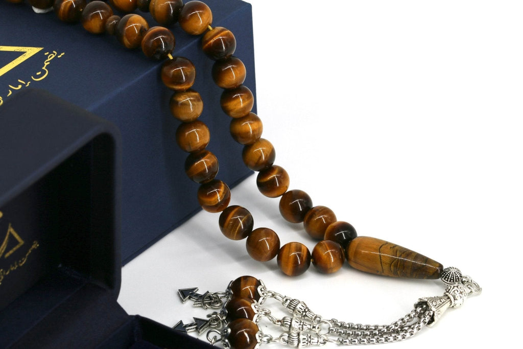 Men’s Ring with Natural Tiger Eye Stone – S925 Sterling Silver | Handcrafted Elegance - Yadman Emarati