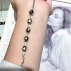 Natural Star Sapphire 18K Gold Plated Sterling Silver Women's Bracelet (Order to Make) - Yadman Emarati