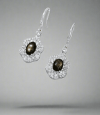 She is Eclipsa collection star sapphire earrings for women