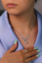 She is Opalin collection necklace with natural opal gemstone