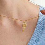 Tennis Racket Pendant Necklace – Dubai Collection