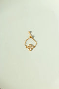 The Lyra Clover Adjustable Chain Ring - 18k Gold PVD Plated Stainless Steel & Waterproof - Yadman UK