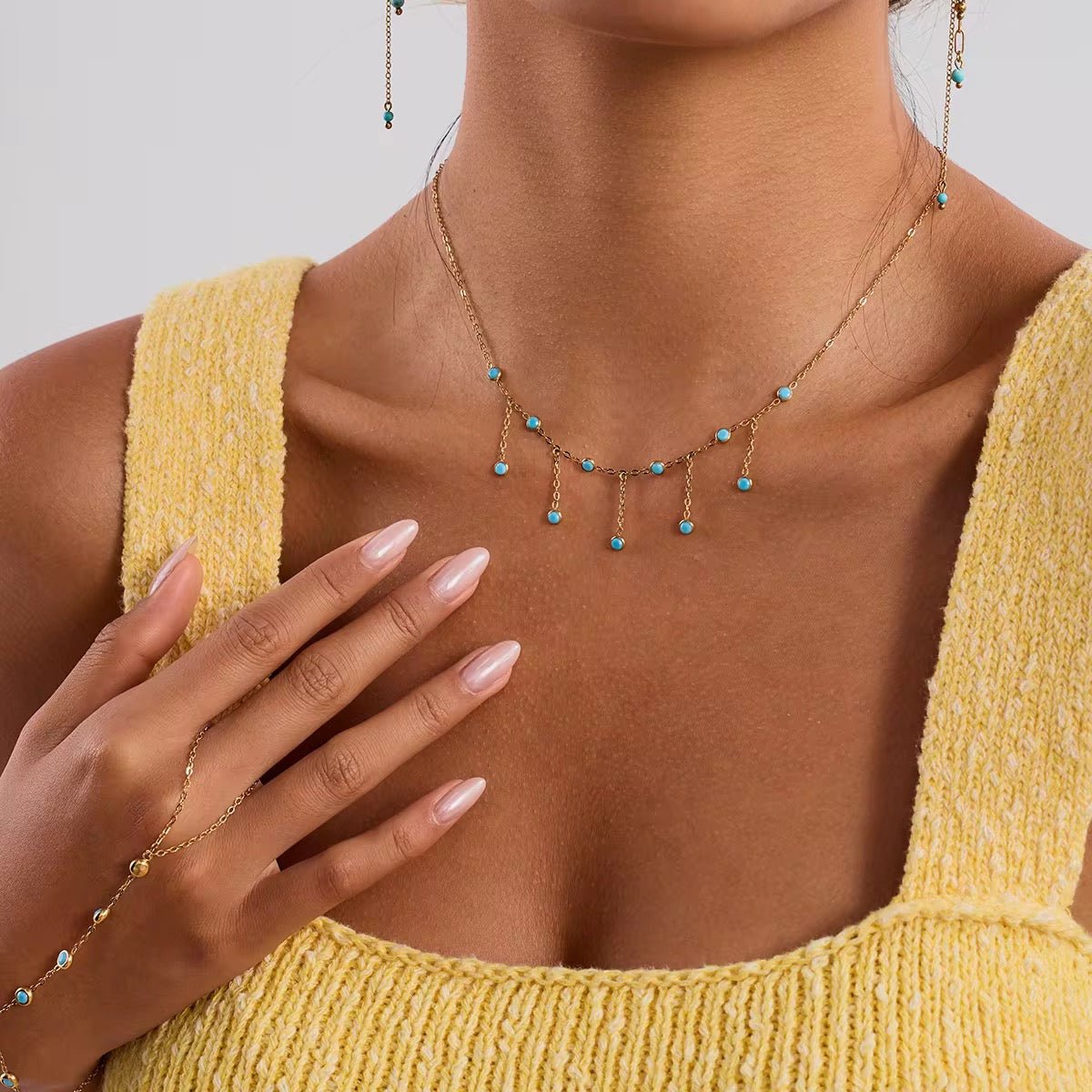 Turquoise Drop Necklace – Dubai Collection