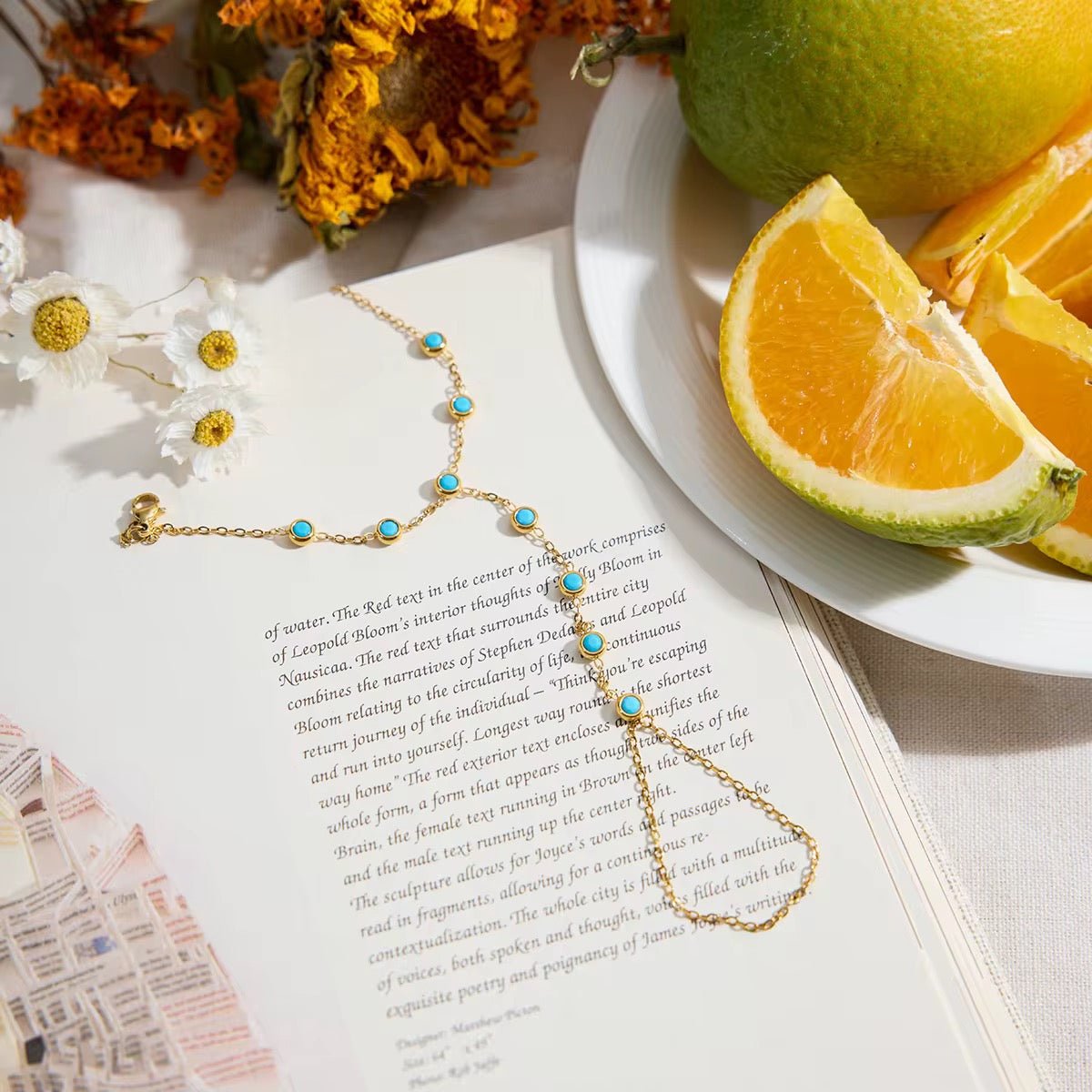 Elegant Turquoise Chain Bracelet for Women